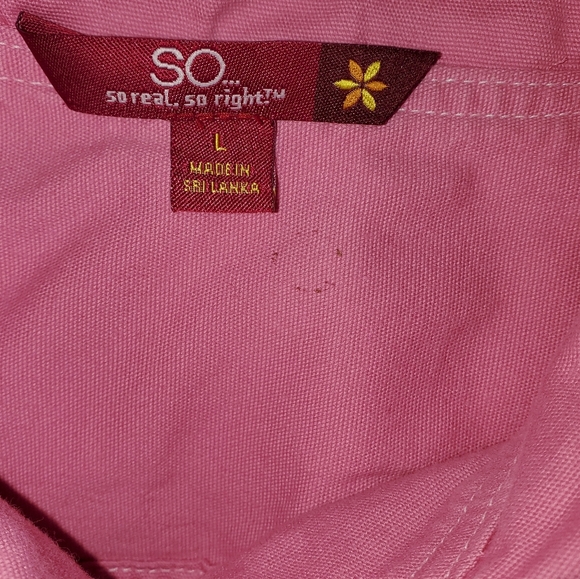 SO Vibrant Pink Cotton Button Up Jacket - Picture 6 of 12